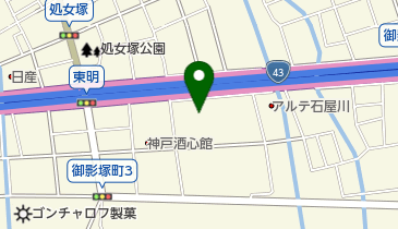 株式会社ユニマットライフレンタル神戸営業所の地図画像