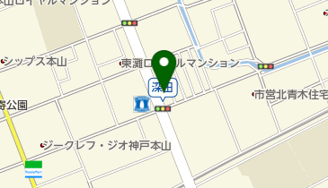 上田クリーニング店の地図画像