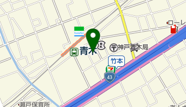 おおぎ化粧品店の地図画像