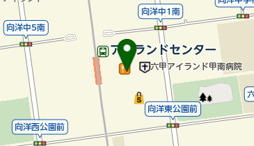 神戸百番六甲アイランド店の地図画像