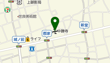 宗教法人中勝寺の地図画像