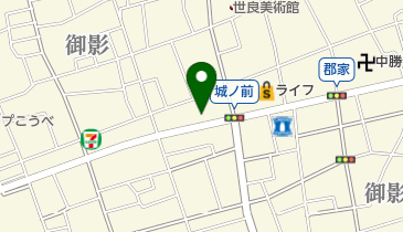 御影動物病院の地図画像