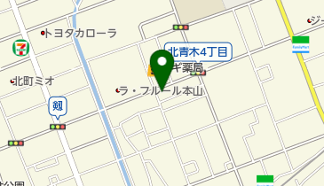 美容室マームの地図画像