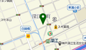 本家かまどや深江店の地図画像