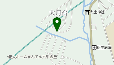 大月台自治会館の地図画像