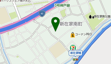新在家地域福祉センターの地図画像