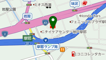 クレセントタクシー株式会社の地図画像