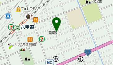 ナポリの窯六甲店の地図画像