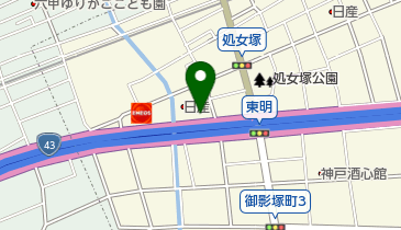 ガリバー灘御影店の地図画像