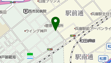 ピザハット長田店の地図画像