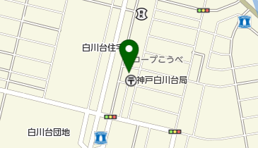 白川台会館の地図画像