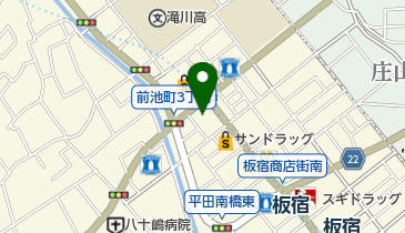 板宿農園金物部の地図画像