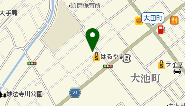 森永牛乳大田町販売所の地図画像