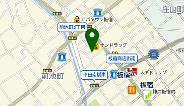 板宿本通商店街振興組合の地図画像