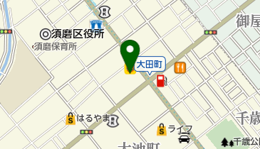 板宿卓球センターの地図画像