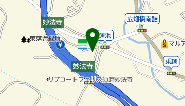 中山畳店妙法寺店の地図画像