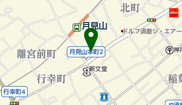 碁盤米穀店月見山店の地図画像