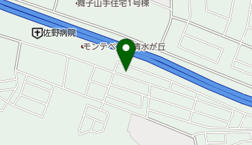 岸野クリーニング店の地図画像