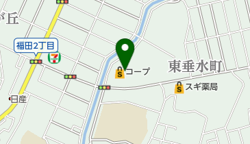 有限会社アルファクリーニングコープ福田店の地図画像