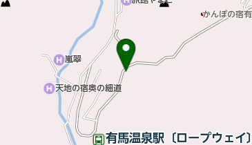 湯之花堂本舗の地図画像