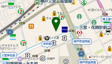 ユザワヤ神戸店の地図画像