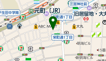 大上鞄店 本店の地図画像