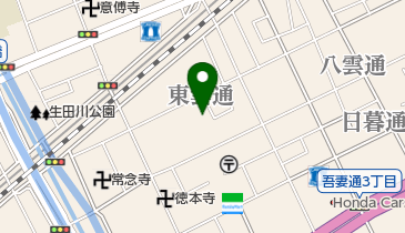 ながおフルーツ店の地図画像