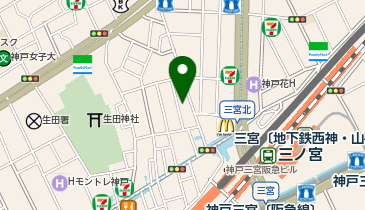 ギャラリーミウラ北野坂の地図画像
