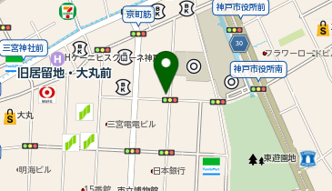 神戸銀行倶楽部の地図画像