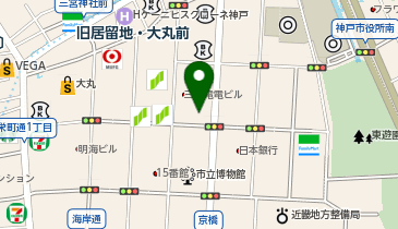 ホームメイドクッキング三宮校の地図画像