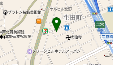 真如苑神戸支部の地図画像