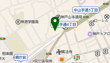 神戸市教職員組合の地図画像