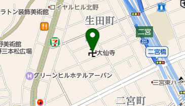 大仙寺の地図画像