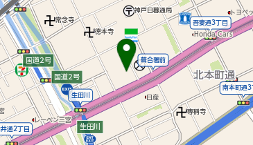 賀川記念館の地図画像