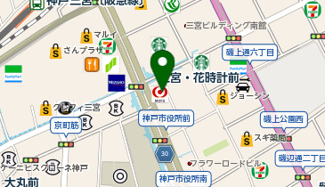 ミス・パリ神戸店の地図画像