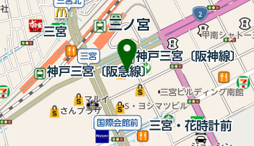 豆藤神戸そごう店の地図画像