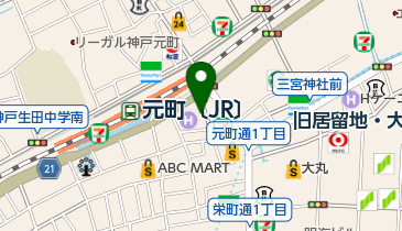 りずむぼっくす 神戸元町店の地図画像