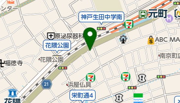 理容ナガオの地図画像