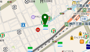 洋麺屋五右衛門三宮店の地図画像