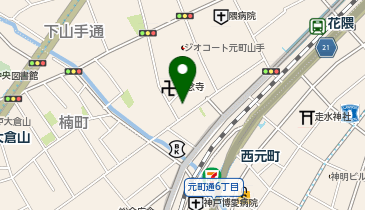 洋食の朝日の地図画像