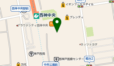 神戸市立西区文化センターの地図画像
