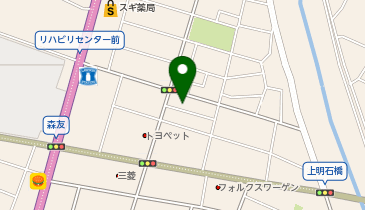 山田脊椎矯正院の地図画像