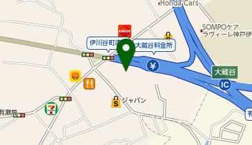 軽スタジオ大蔵谷の地図画像