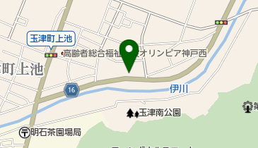 うどん処はな川の地図画像