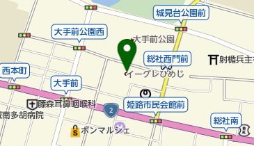 姫路市国際交流センター貸館受付の地図画像