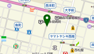 山市美術骨董商の地図画像