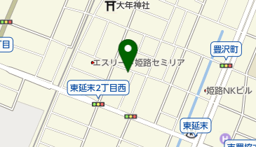 かけやフトン店の地図画像