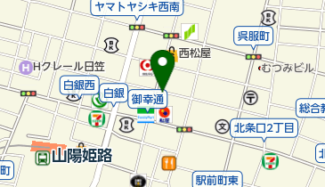 北美容室の地図画像