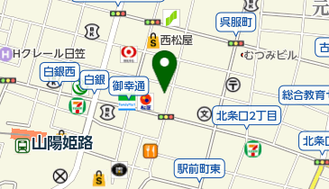 ワンダーリングスター姫路本店の地図画像
