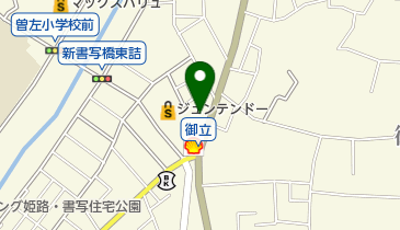 上山洋品店の地図画像